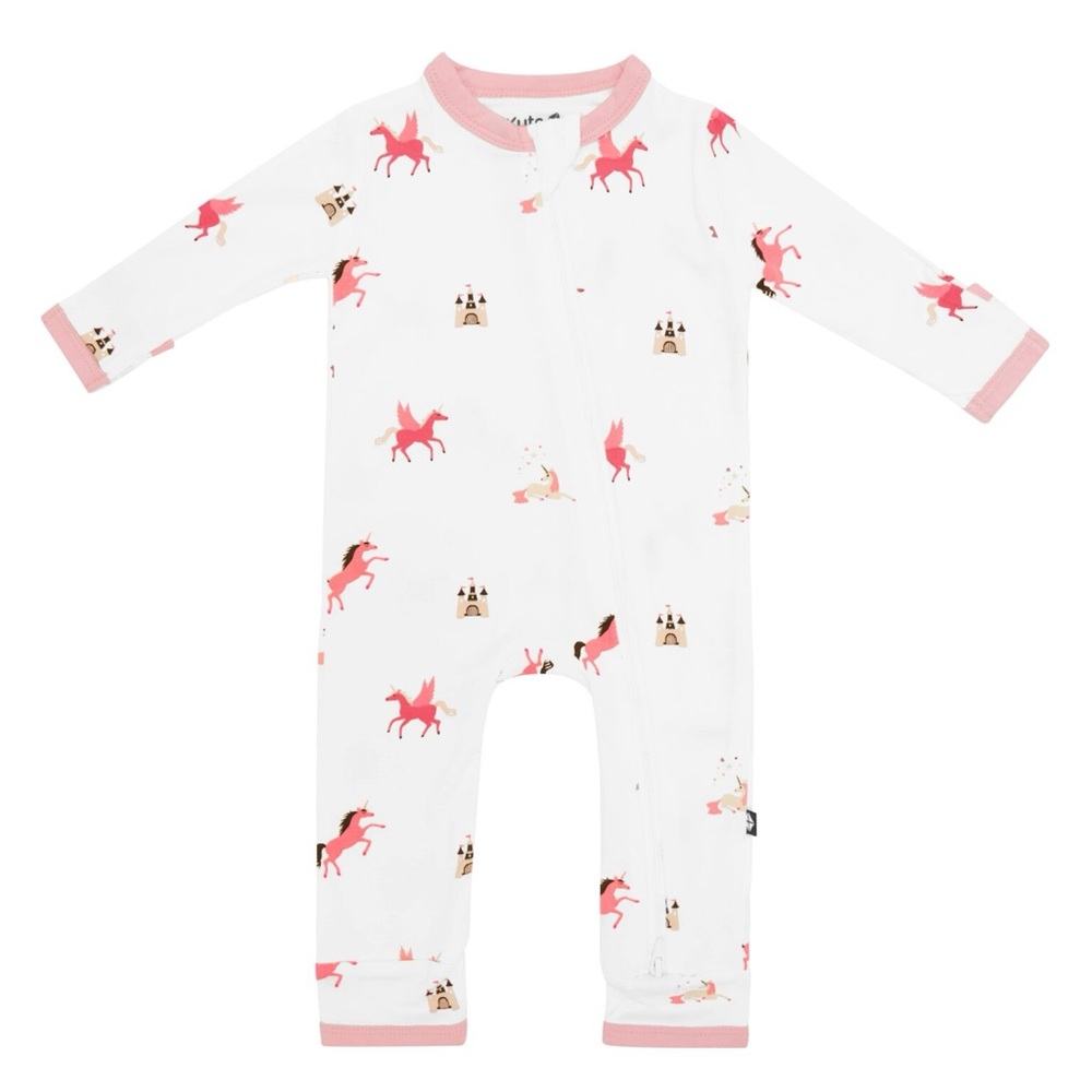 Kyte BABY Zippered Romper in Unicorn